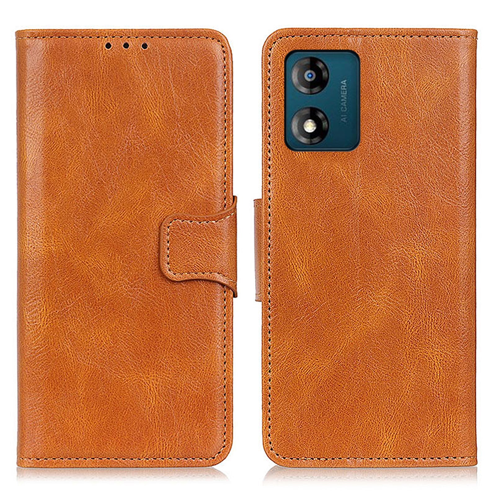 For Motorola Moto E13 4G Drop-proof Leather Phone Case Stand Crazy Horse Texture Wallet Mobile Phone Cover For Motorola Moto E13 4G Drop-proof Leather Phone Case Stand Crazy Horse Texture Wallet Mobile Phone Cover
